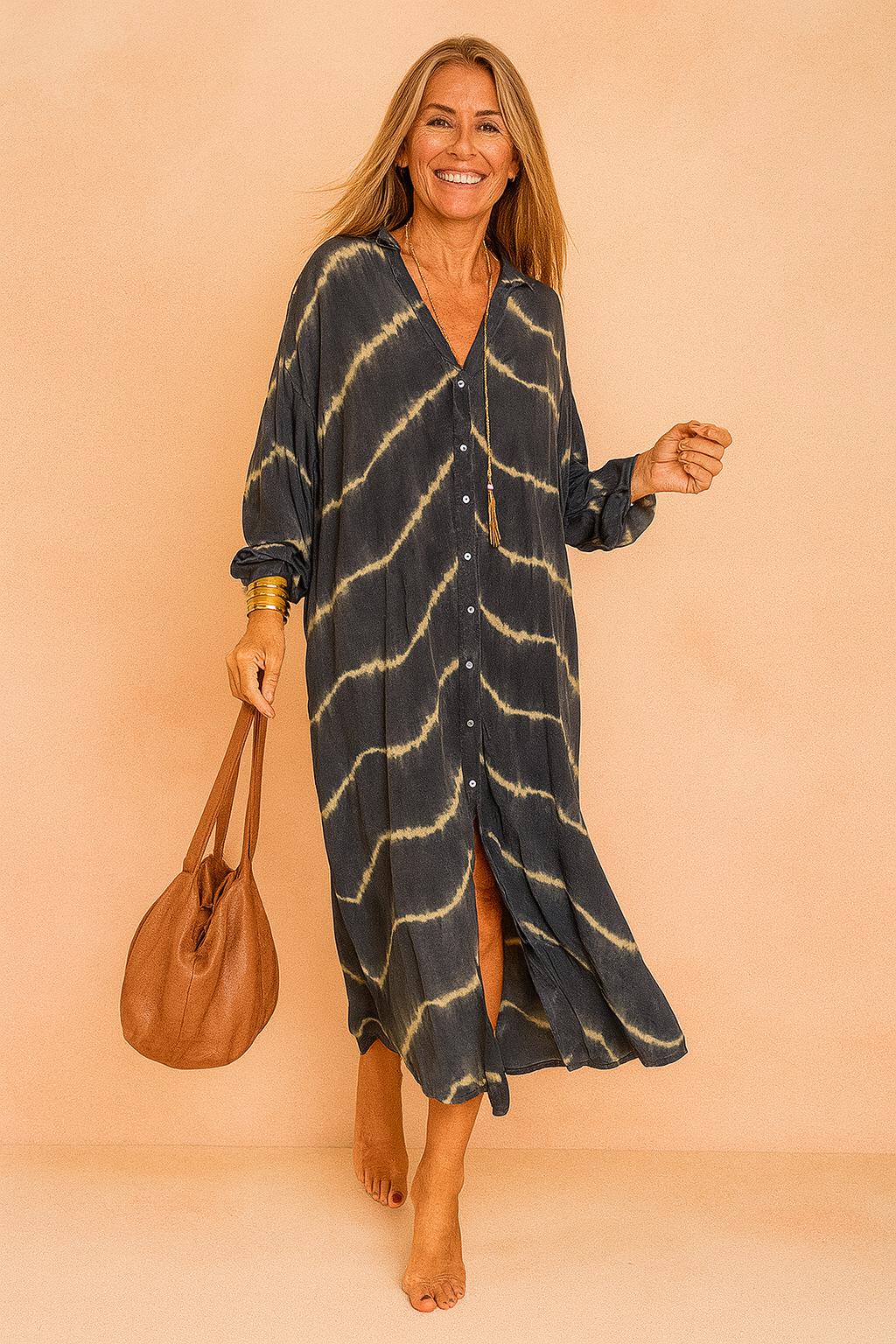Maggia | Maxi summer dress with v-neckline 2