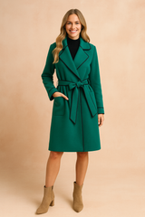 Marcella | Trench Coat with Contrast Trim 1