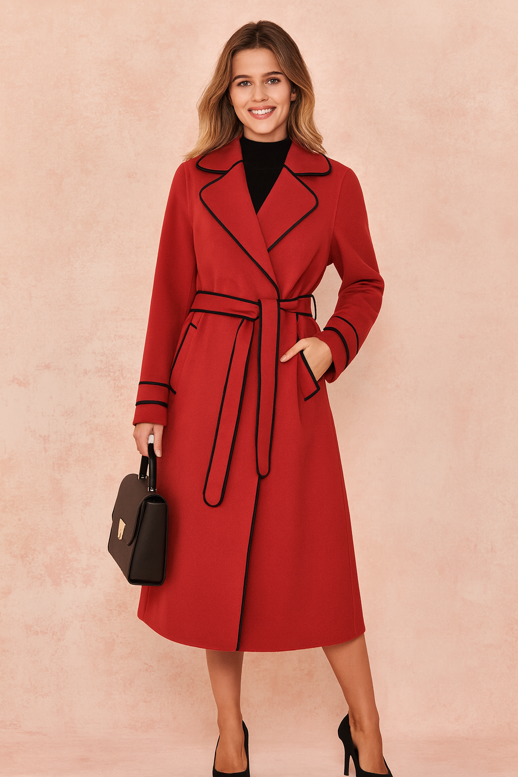 Marcella | Trench Coat with Contrast Trim 2