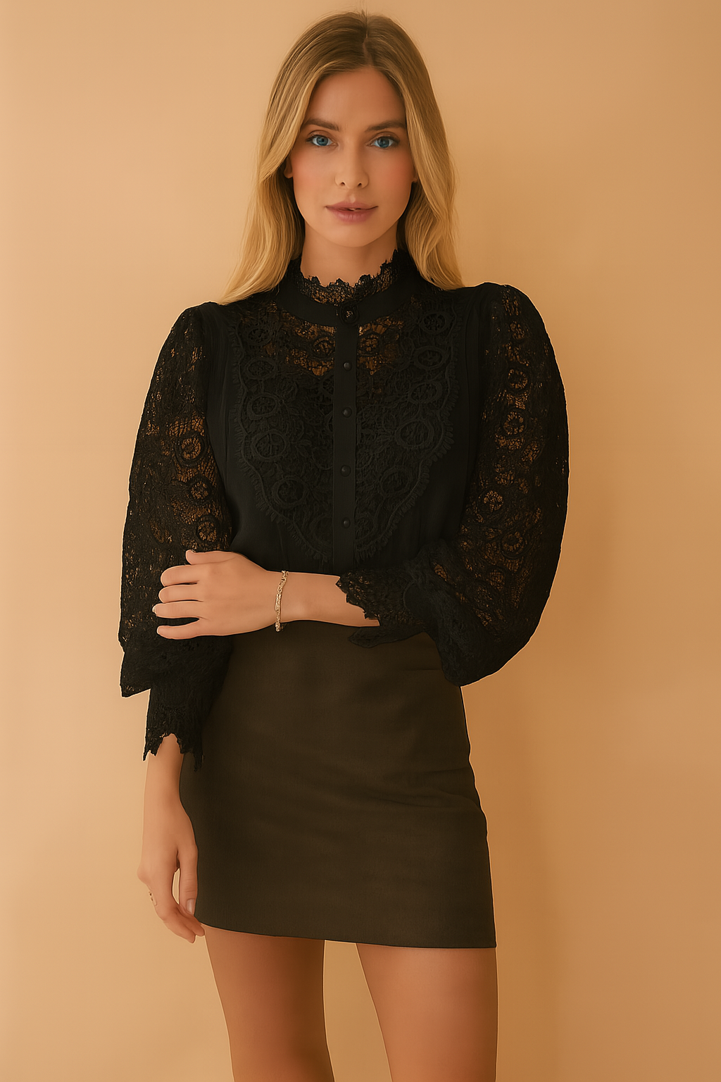 Margarett | Elegant Floral Lace Shirt 2