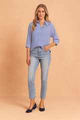 Maria | Casual Shirt with Vertical Pattern 0