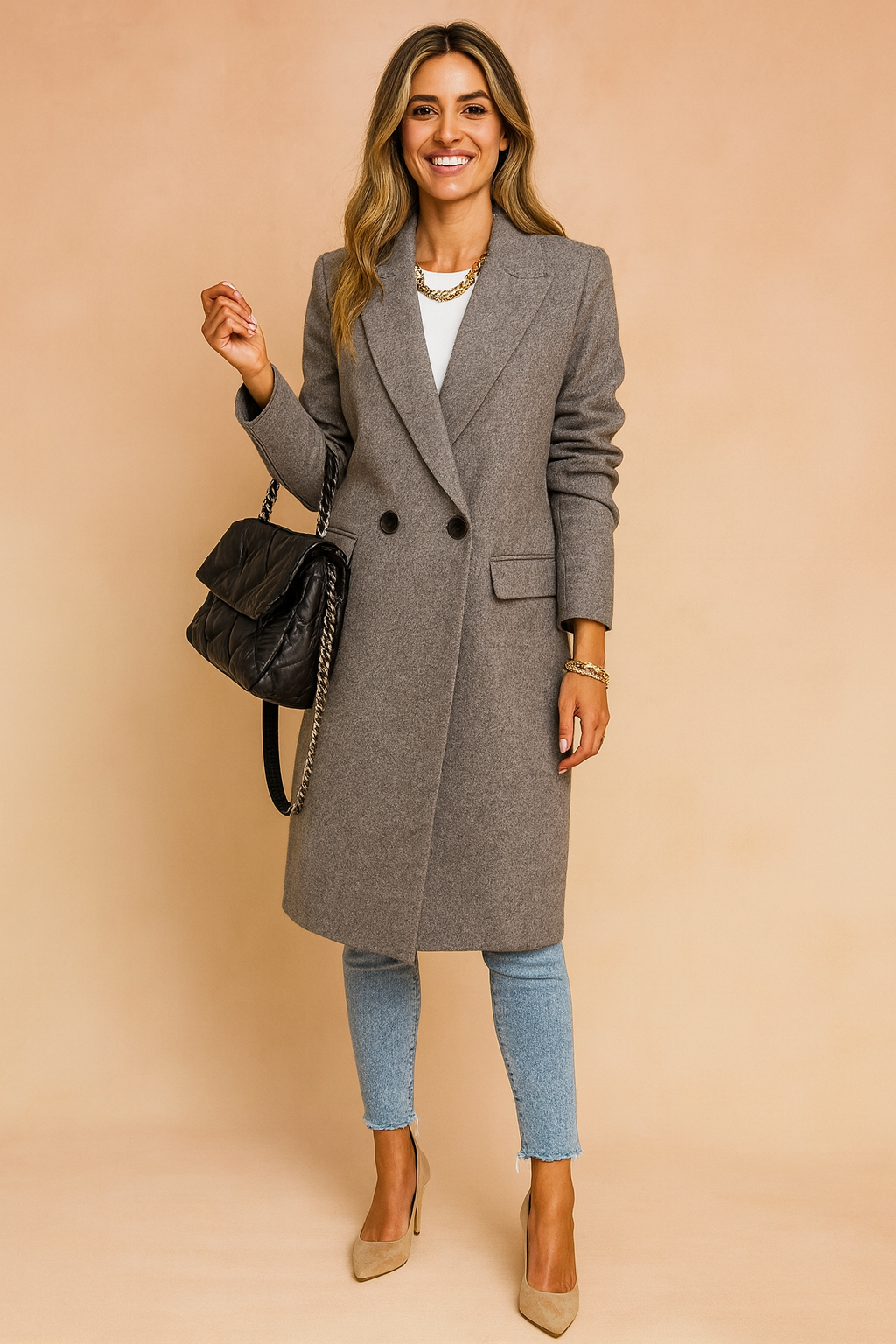 Marika | Classic double-breasted coat 4