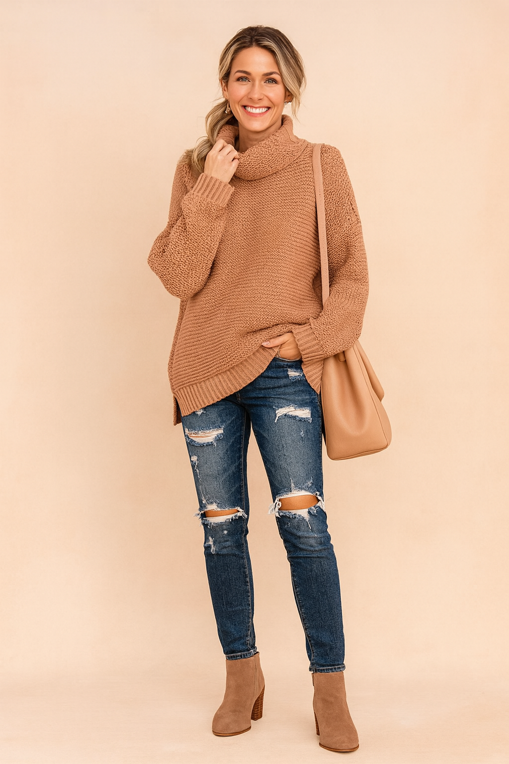 Marlena | Oversized turtleneck sweater 4