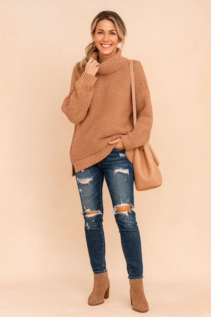 Marlena | Oversized turtleneck sweater 4