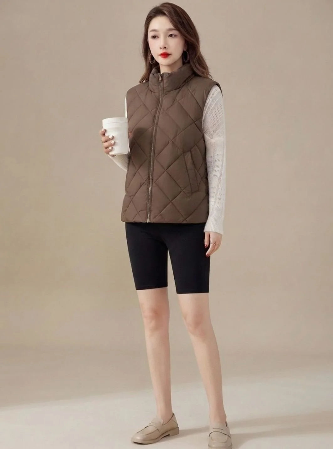 Marlene | Bodywarmer Damen Steppweste Hochkragen Ärmellos Reißverschluss 2