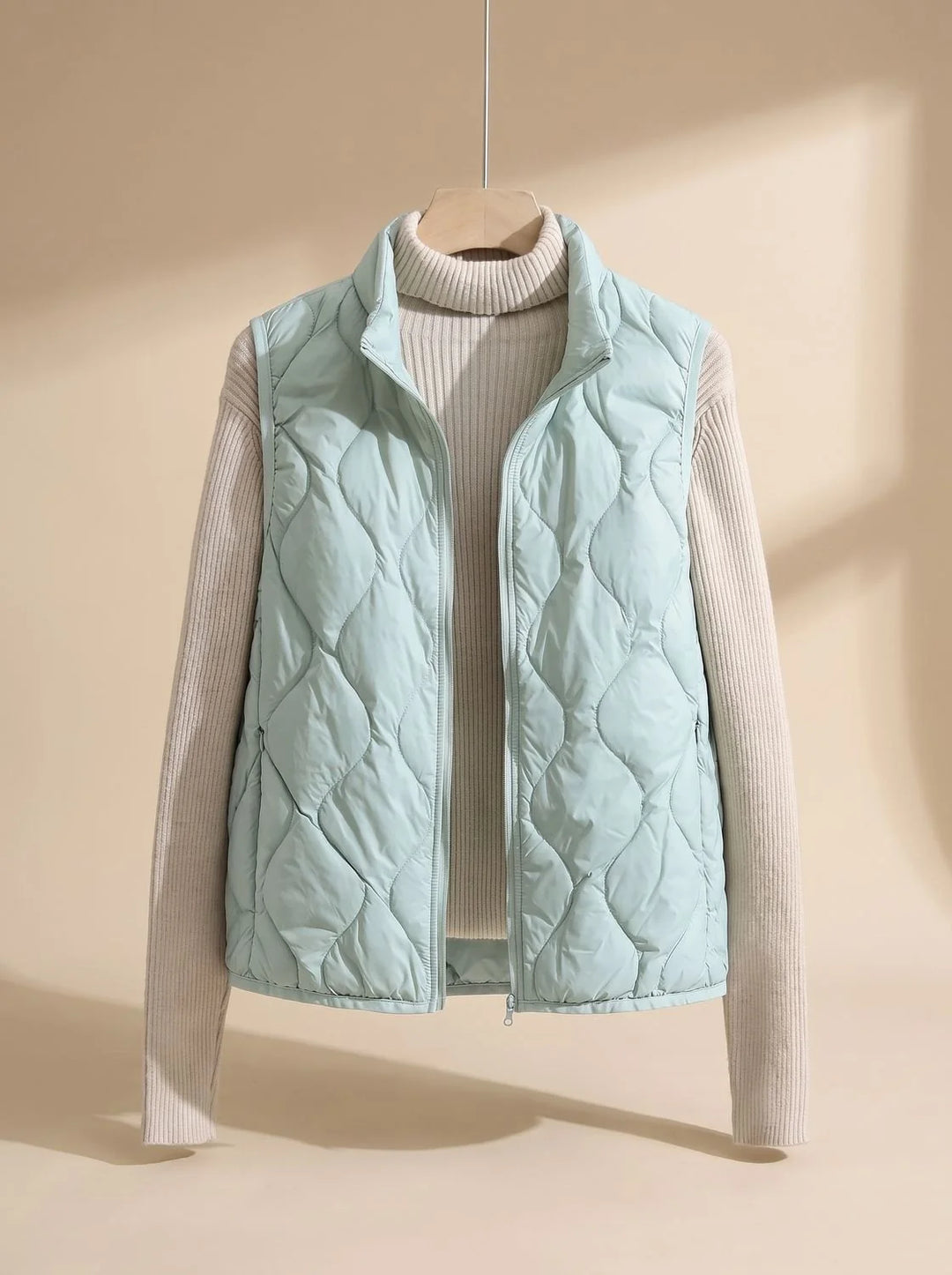 Marlene | Damen Steppweste Bodywarmer mit Stehkragen und Taschen 2