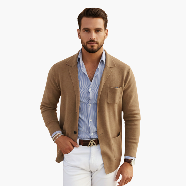 Men's Blazer Jacket with Lapel Collar - Stylish Casual Blazer for Any Occasion 6