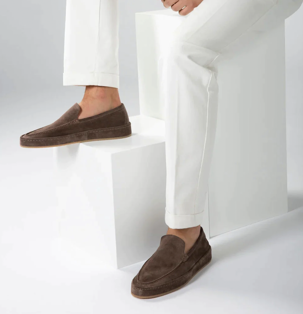 Men's Brown Loafers with Arch Support - Elegant Slip-On Shoes for Smart Casual Style 3