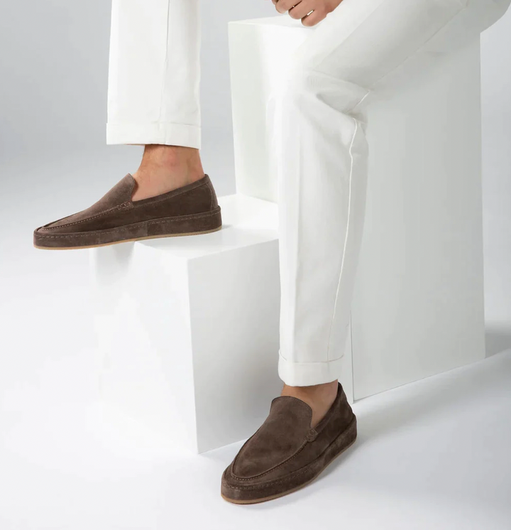 Men's Brown Loafers with Arch Support - Elegant Slip-On Shoes for Smart Casual Style 3