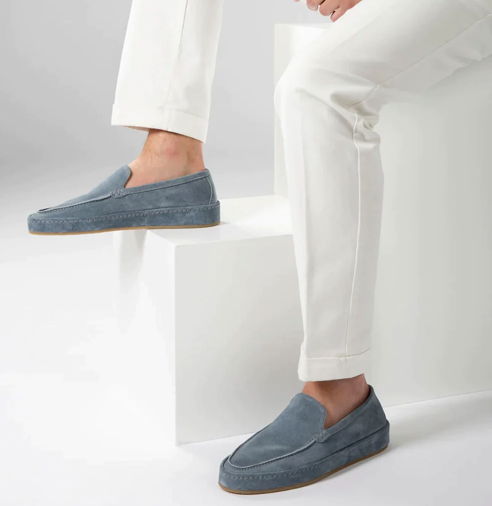 Men's Brown Loafers with Arch Support - Elegant Slip-On Shoes for Smart Casual Style 4