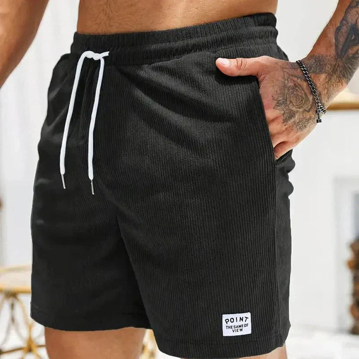 Men's Casual Corduroy Shorts With Drawstring - Relaxed Fit Summer Style 17