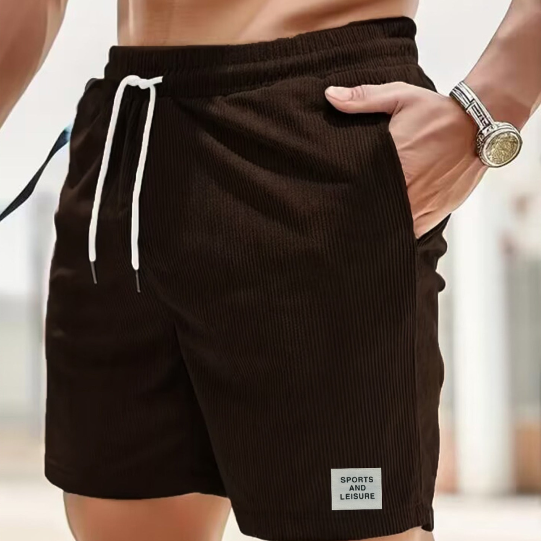 Men's Casual Corduroy Shorts With Drawstring - Relaxed Fit Summer Style 18