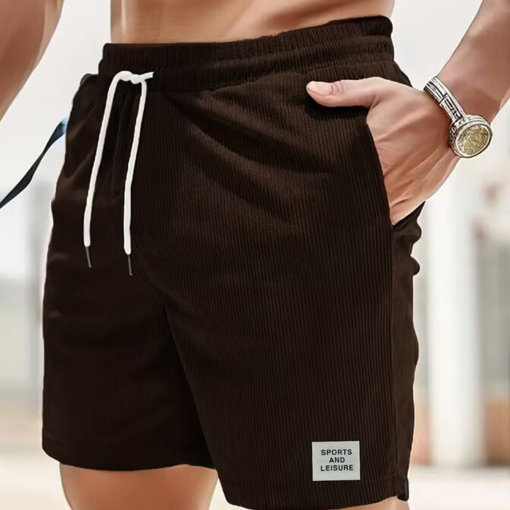 Men's Casual Corduroy Shorts With Drawstring - Relaxed Fit Summer Style 18