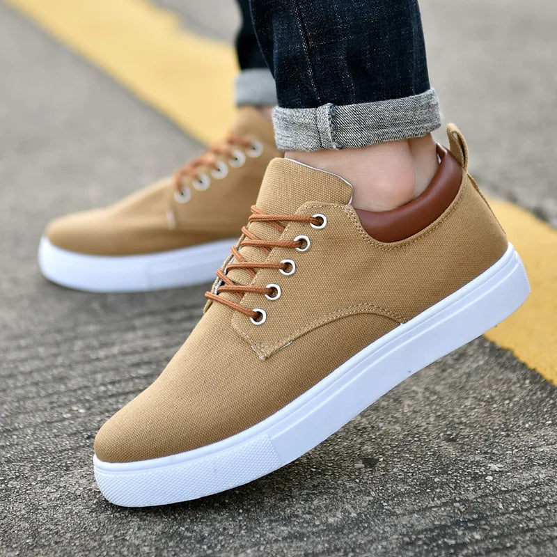 Men's Casual Sneakers Comfortable Canvas Blend 4