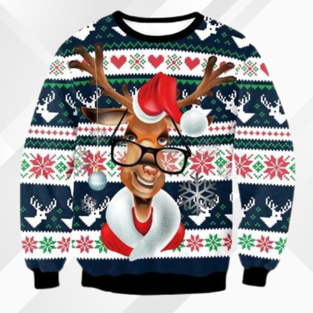 Men's Christmas Sweater Cozy Knitted Fabric 1