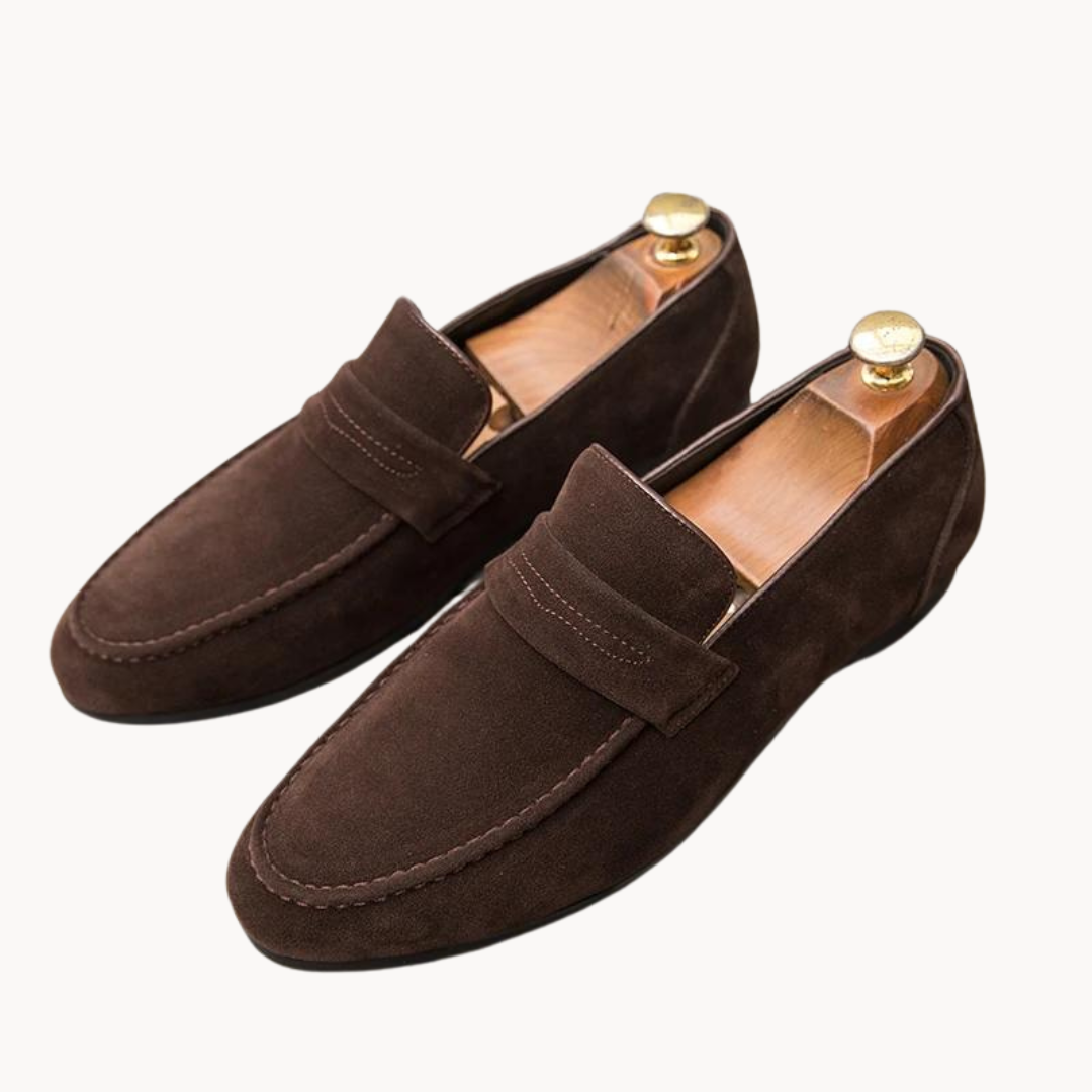 Men's Classic Penny Loafers Comfortable Matte Finish Lightweight 0
