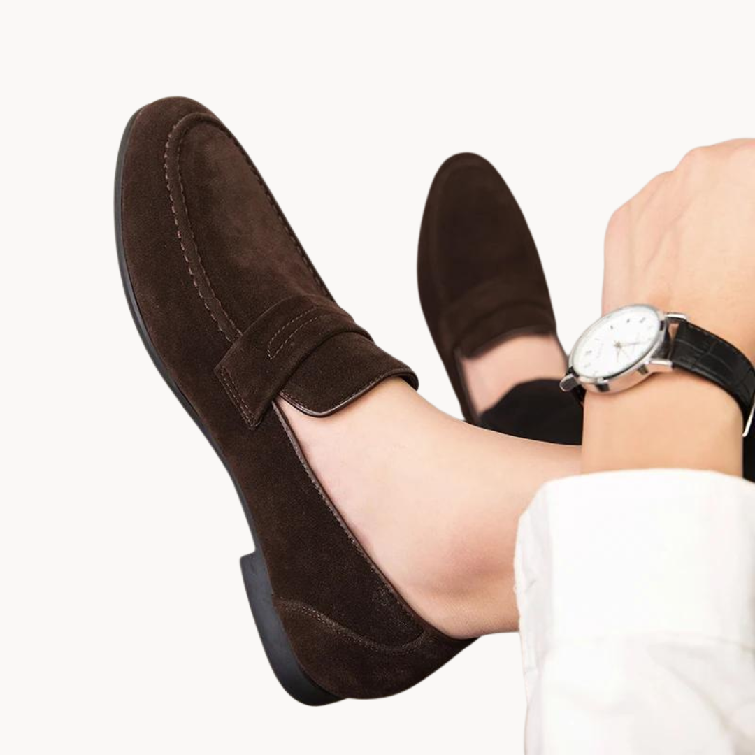 Men's Classic Penny Loafers Comfortable Matte Finish Lightweight 4