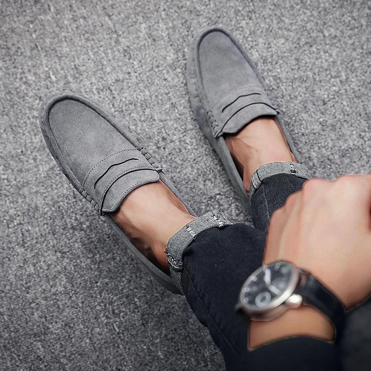 Men's Classic Slip-On Loafers with Adjustable Lace Detail 2