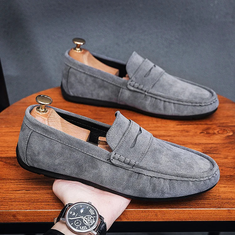 Men's Classic Slip-On Loafers with Adjustable Lace Detail 3