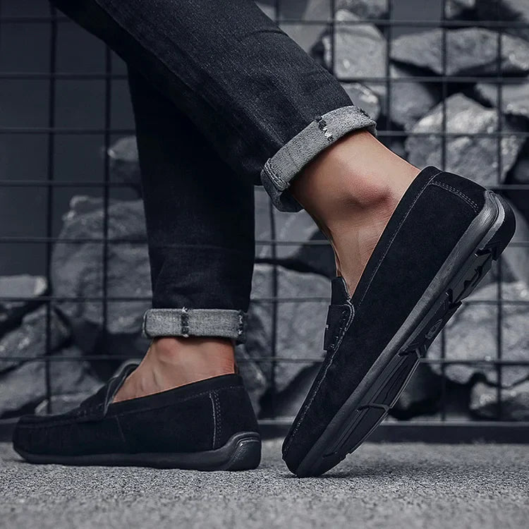 Men's Classic Slip-On Loafers with Adjustable Lace Detail 5