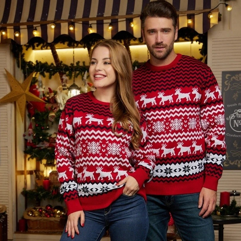 Men's Cozy Christmas Sweatshirt Perfect for Family Matching Soft Knit 9