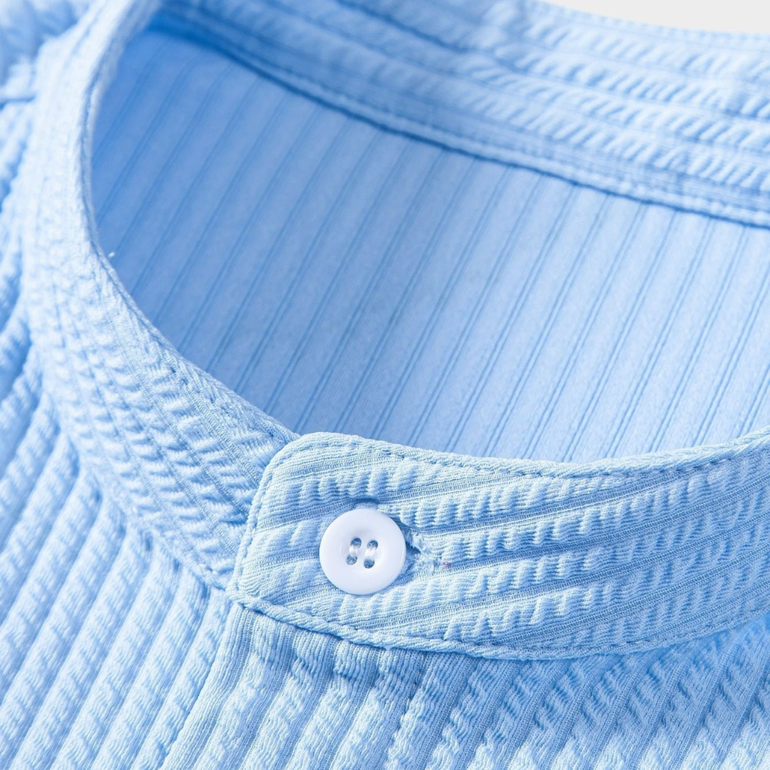 Men's Dress Shirt - Slim Fit Stand Collar, Modern Style for Office & Casual Wear 2