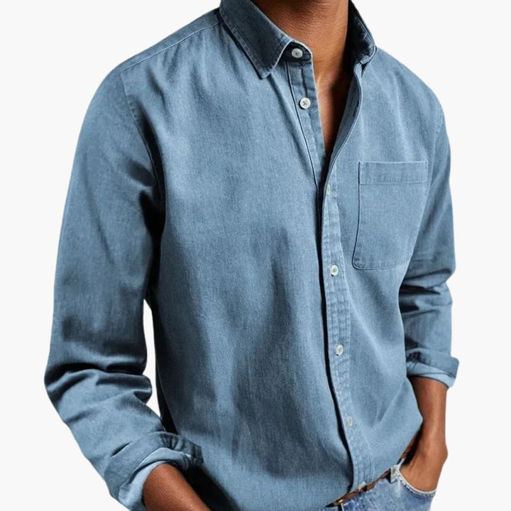 Men's Dress Shirt, Relaxed Fit Long Sleeve Button-Down for Casual and Formal Wear 9