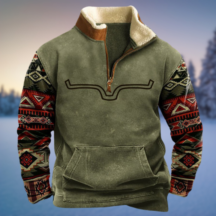 Men's Half Zip Sweater - Stylish Casual Pullover for Winter Warmth and Comfort 0