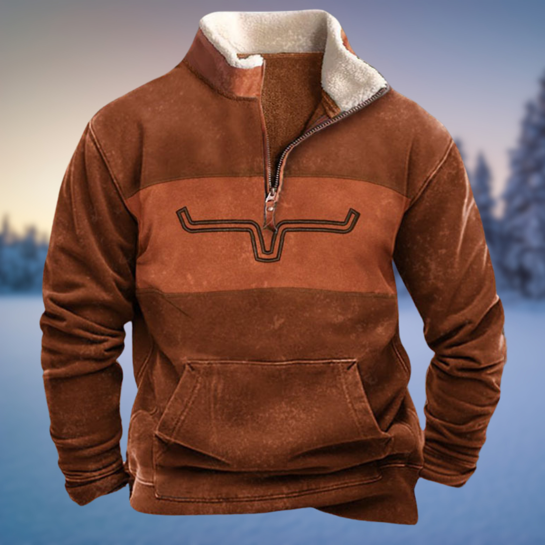 Men's Half Zip Sweater - Stylish Casual Pullover for Winter Warmth and Comfort 1