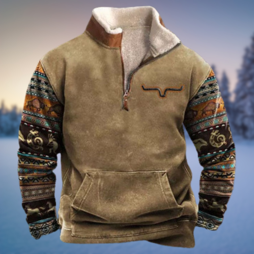 Men's Half Zip Sweater - Stylish Casual Pullover for Winter Warmth and Comfort 4