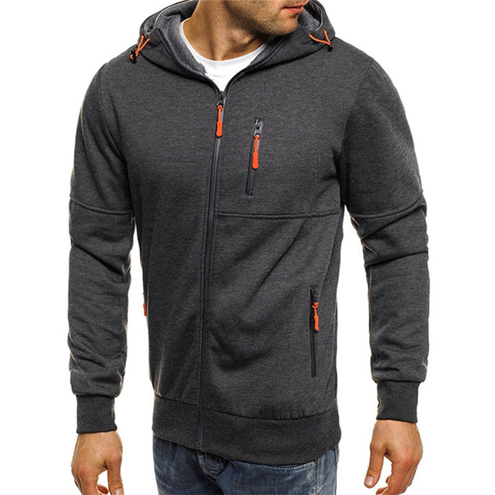 Men's Hoodie Zip-Up Sweatshirt for Everyday Comfort and Relaxed Style 3