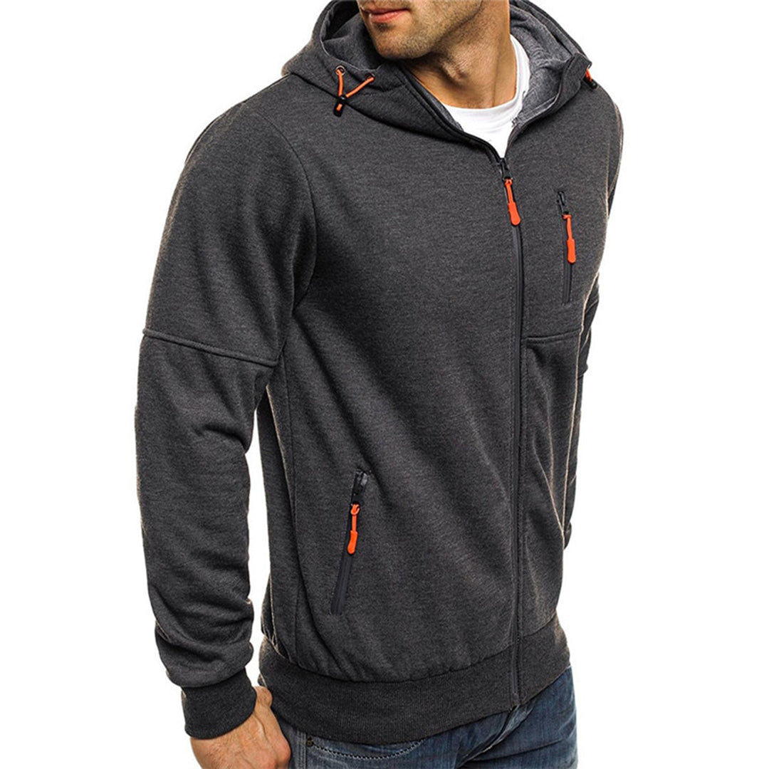 Men's Hoodie Zip-Up Sweatshirt for Everyday Comfort and Relaxed Style 4