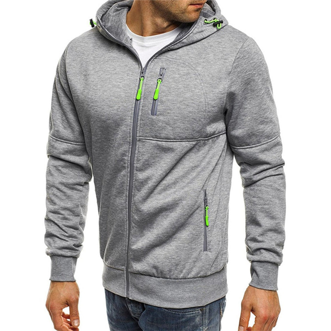 Men's Hoodie Zip-Up Sweatshirt for Everyday Comfort and Relaxed Style 6