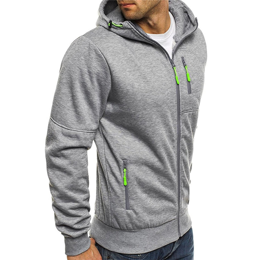 Men's Hoodie Zip-Up Sweatshirt for Everyday Comfort and Relaxed Style 8