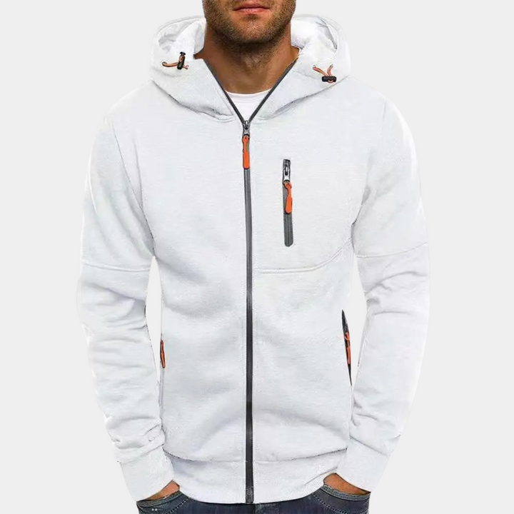 Men's Hoodie Zip-Up Sweatshirt for Everyday Comfort and Relaxed Style 9