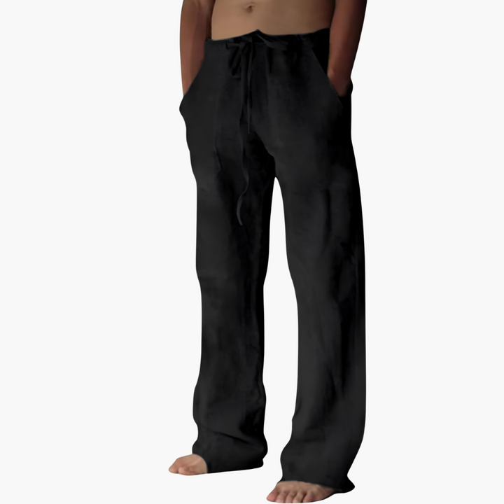 Men's Joggers, Casual Drawstring Pants for Summer, Lightweight and Comfortable with Pockets, Straight Leg Style 0