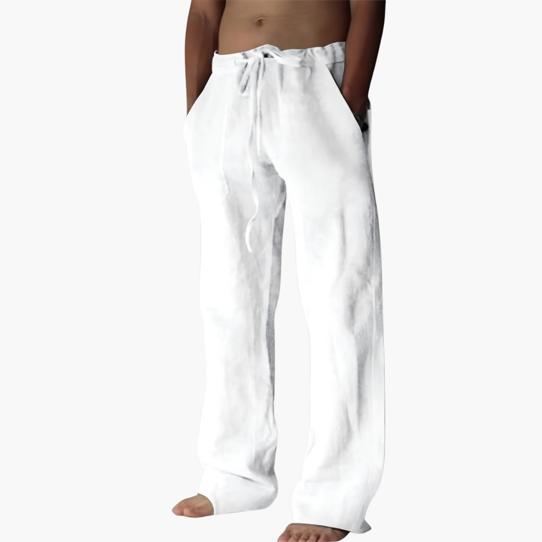 Men's Joggers, Casual Drawstring Pants for Summer, Lightweight and Comfortable with Pockets, Straight Leg Style 4