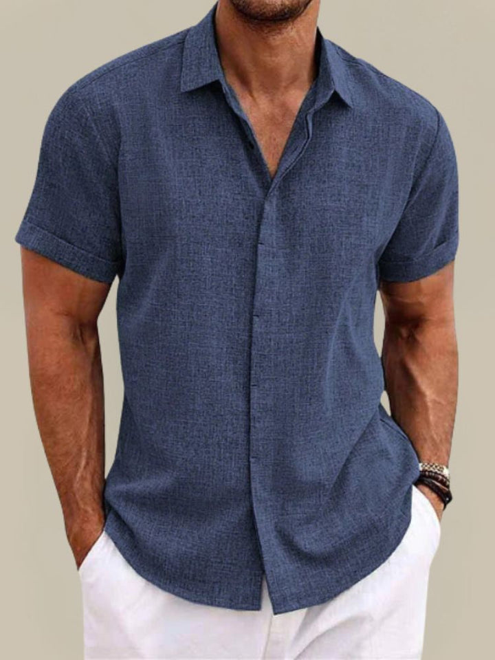 Men's Lightweight Short Sleeve Shirt - Breathable Summer Casual Wear 0