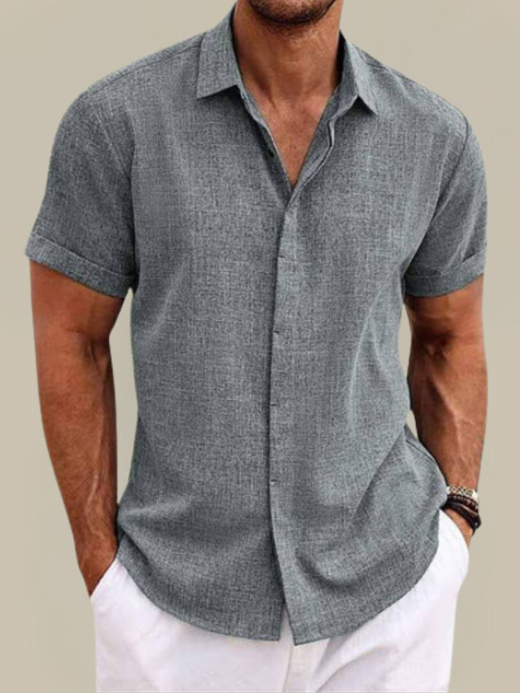 Men's Lightweight Short Sleeve Shirt - Breathable Summer Casual Wear 2