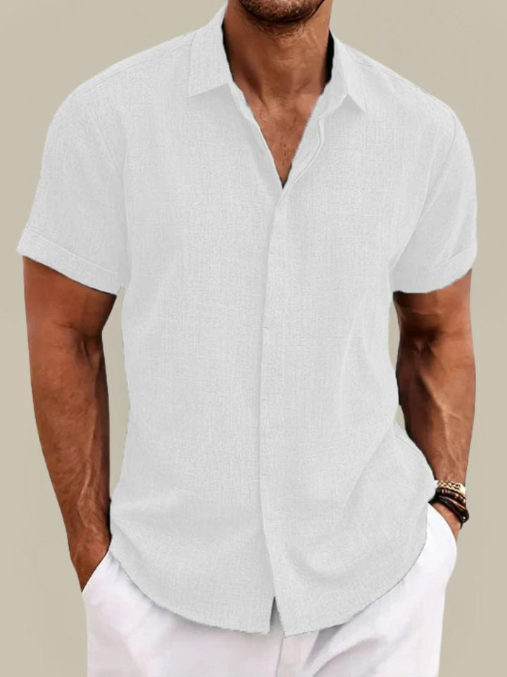 Men's Lightweight Short Sleeve Shirt - Breathable Summer Casual Wear 3