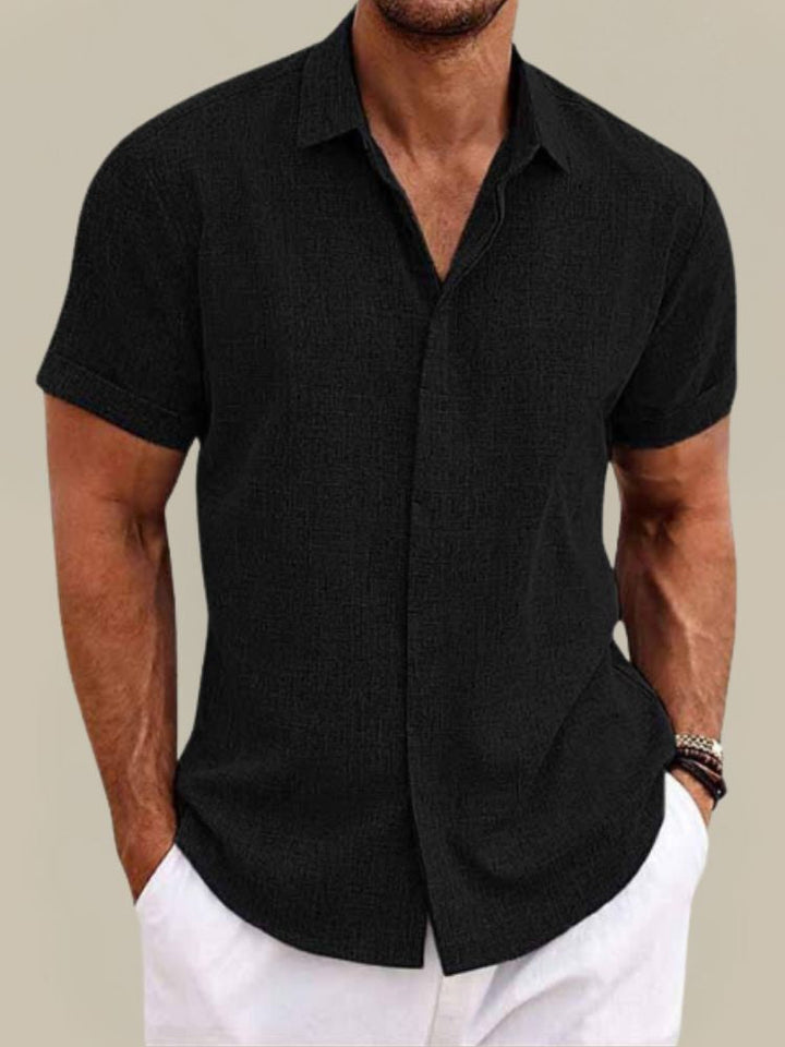 Men's Lightweight Short Sleeve Shirt - Breathable Summer Casual Wear 5