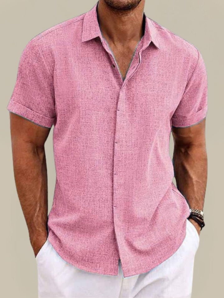 Men's Lightweight Short Sleeve Shirt - Breathable Summer Casual Wear 6