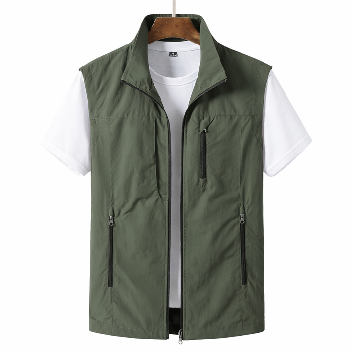 Men's Lightweight Utility Vest for Casual Layering 0