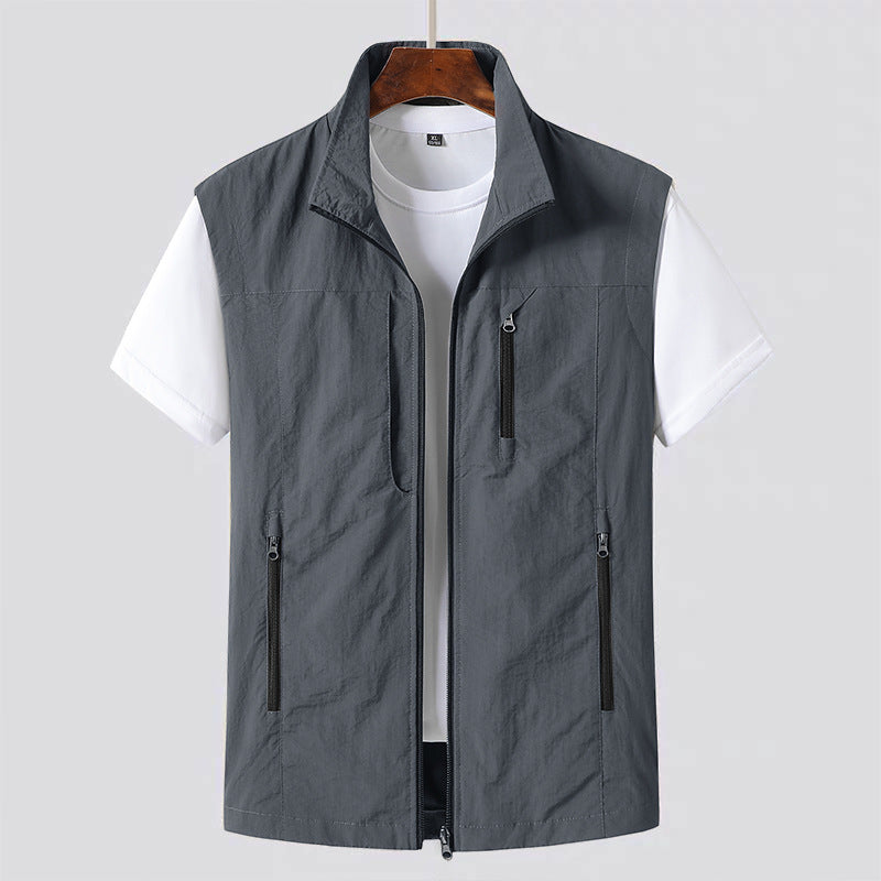 Men's Lightweight Utility Vest for Casual Layering 1