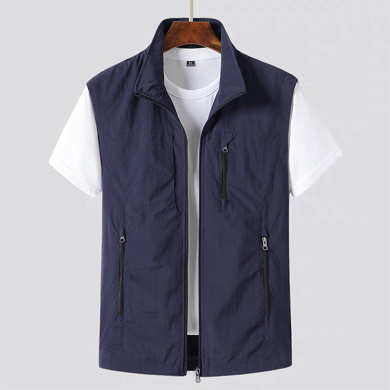 Men's Lightweight Utility Vest for Casual Layering 3