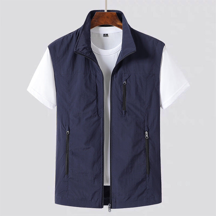 Men's Lightweight Utility Vest for Casual Layering 3