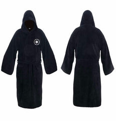 Men’s Long Flannel Bathrobe with Hood and Belt 0