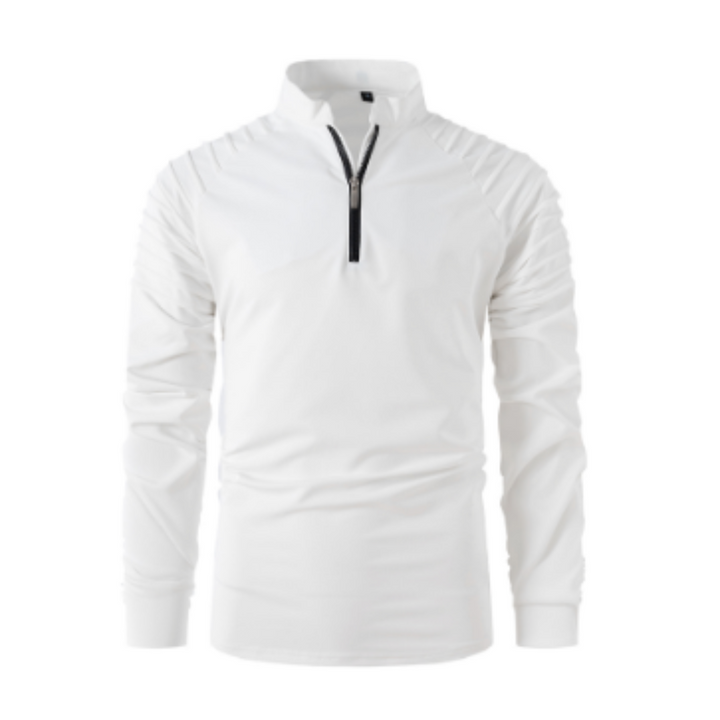 Men's Long Sleeve Zipper Sweater | Warm 0