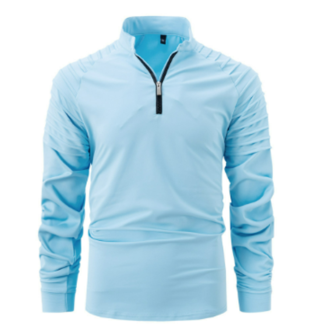 Men's Long Sleeve Zipper Sweater | Warm 3