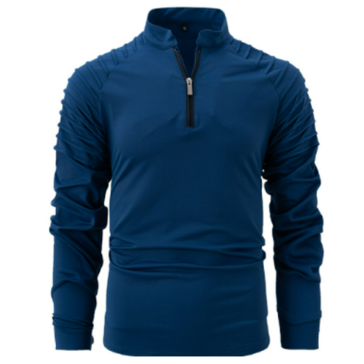 Men's Long Sleeve Zipper Sweater | Warm 4